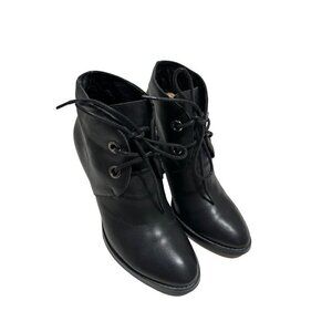 Django & Juliette Ankle Booties Black Leather size 36